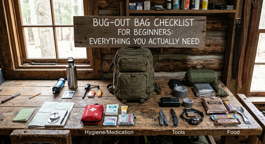 Bug-Out Bag Checklist for Beginners: Everything You Actually Need