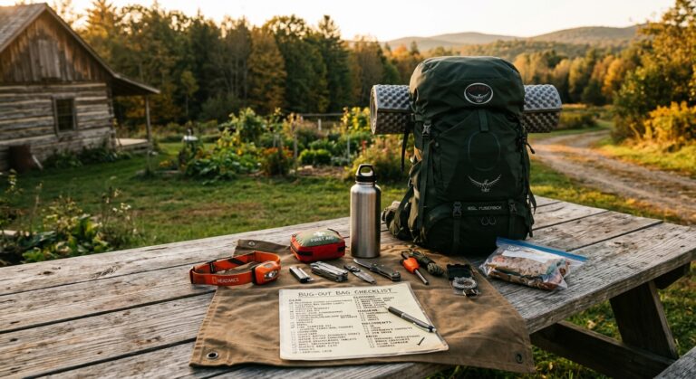 Bug-Out Bag Checklist for Beginners: Everything You Actually Need