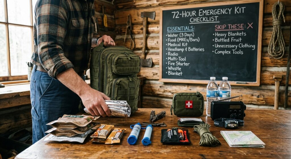 72-Hour Emergency Kit: Everything You Actually Need (and What to Skip)
