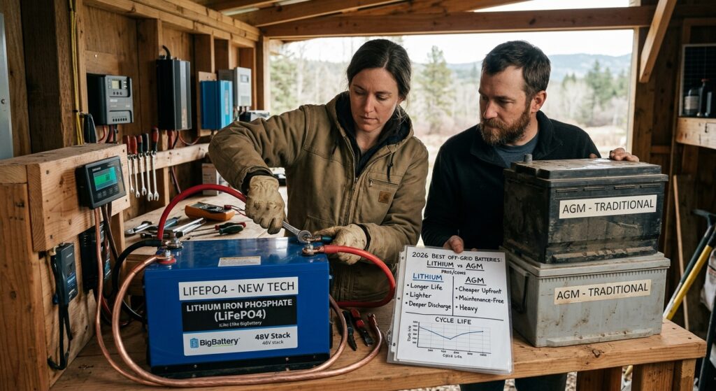 Best Solar Batteries for Off-Grid Living in 2026 (Lithium vs AGM)